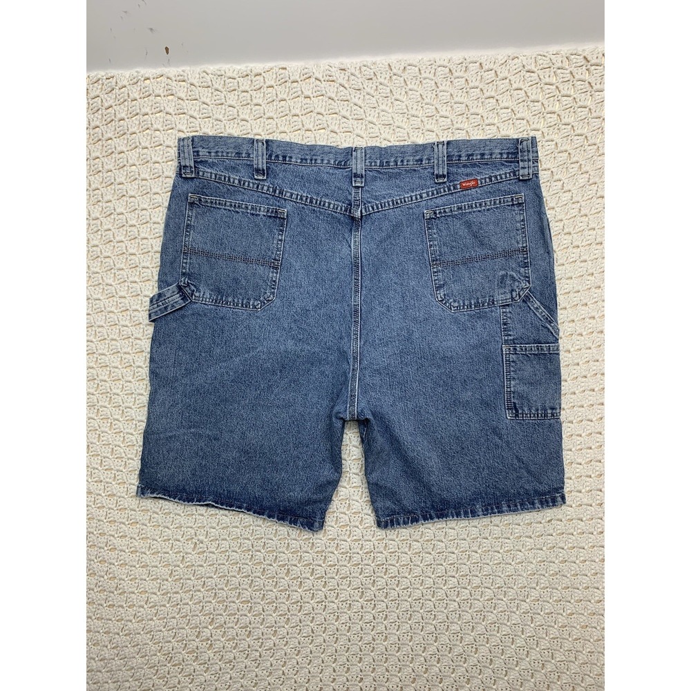 Wrangler Carpenter Jeans Shorts Mens Sz 46 (46x11) Blue Denim 100%cotton 64WC4Al